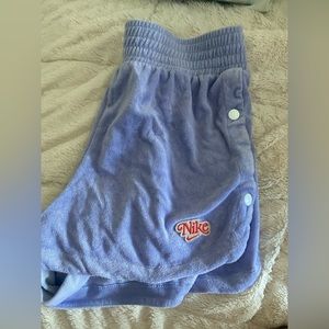 Lavender “vintage” terry clothe Nike shorts